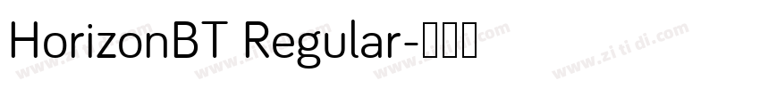 HorizonBT Regular字体转换
